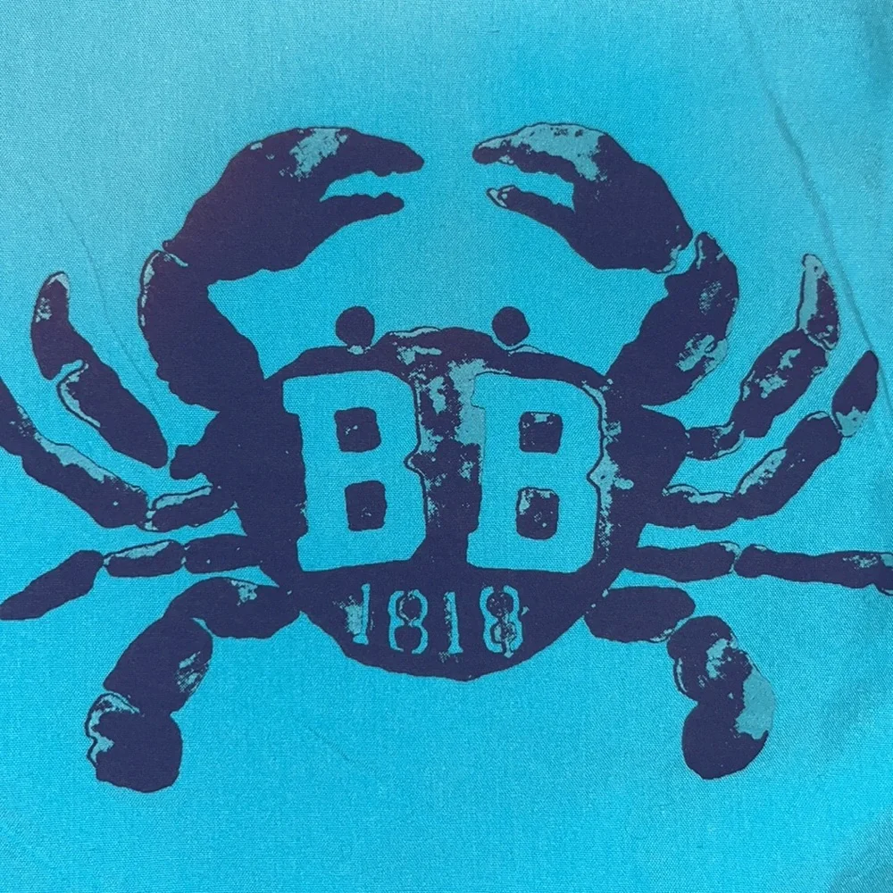Brooks Brothers Turquoise Crab Kids Swim Trunks size 6 NWT